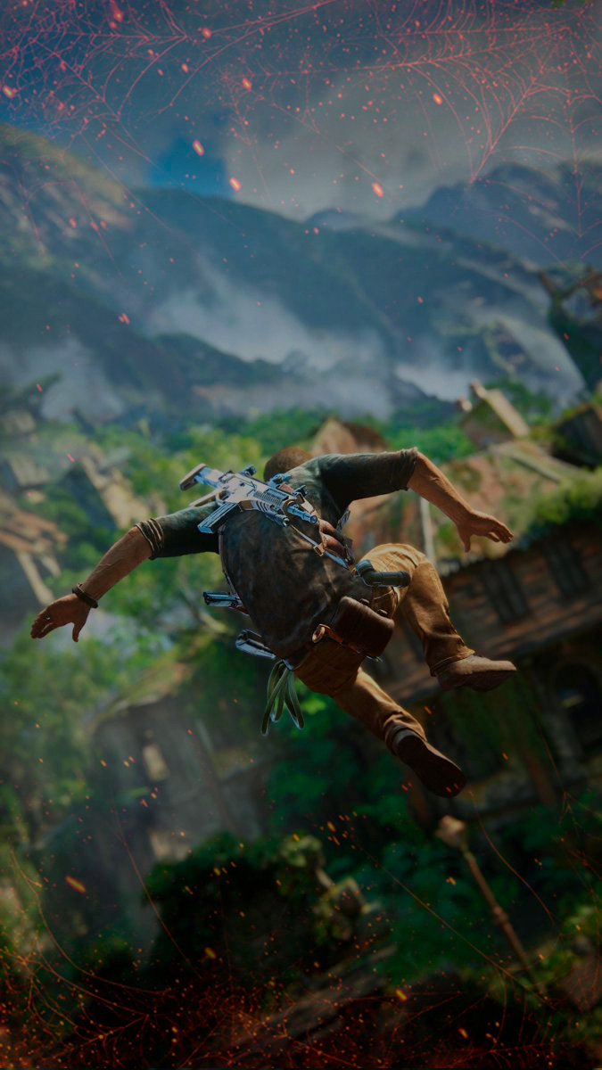 Arte promocional de Uncharted con Nathan Drake